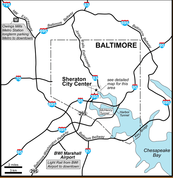 Map Baltimore Area